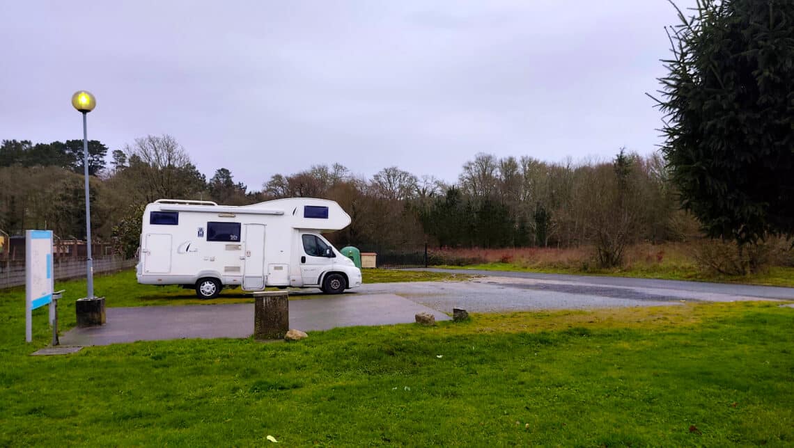 Area de autocaravanas de Guitiriz - vista general